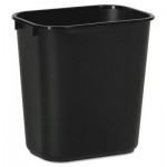 UNS 14QTWB BLA Soft-Sided Wastebasket, 14qt, Plastic, Black BWK14QTWBBLA