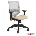 HON Solve Series ReActiv Back Task Chair, Putty/Platinum HONSVR1AILC22TK