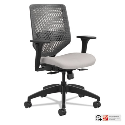 HON SVRIACLC19TK Solve Series ReActiv Back Task Chair, Sterling/Charcoal HONSVR1ACLC19TK