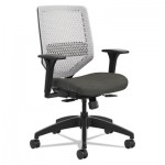 HON Solve Series ReActiv Back Task Chair, Supports up to 300 lbs., Ink Seat/Titanium Back, Black Base HONSVR1AILC10TK