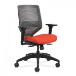 HON Solve Series ReActiv Back Task Chair, Bittersweet/Charcoal HONSVR1ACLC46TK