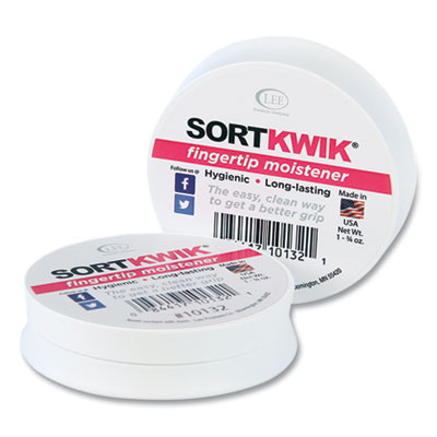 LEE Sortkwik Fingertip Moisteners, 1 3/4 oz, Pink, 2/Pack LEE10132
