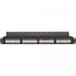 Black Box SpaceGAIN CAT6 High-Density Feed-Through Patch Panel, Unshielded, 48-Port, 1U JPM820A-HD