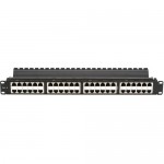 Black Box SpaceGAIN CAT6 High-Density Feed-Through Patch Panel, Shielded, 48-Port, 1U JPM816A-HD