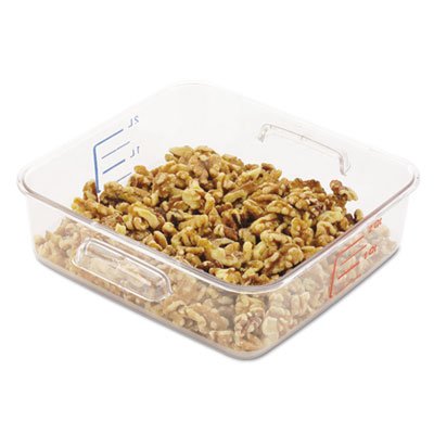 RCP 6302 CLE SpaceSaver Square Containers, 2qt, 8 4/5w x 8 3/4d x 2 7/10h, Clear RCP6302CLE