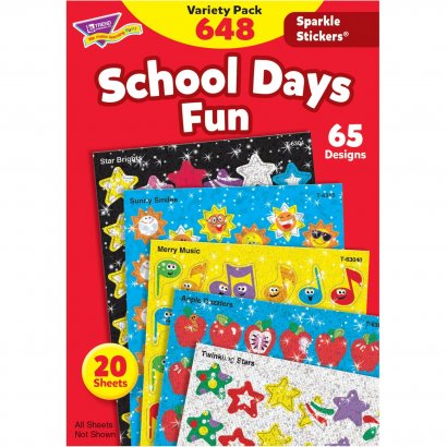 TREND Sparkle Stickers School Days Fun Stickers 63909