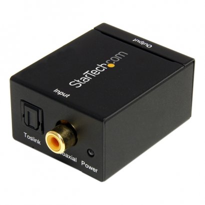 StarTech SPDIF Digital Coaxial or Toslink to Stereo RCA Audio Converter SPDIF2AA