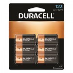 Duracell Specialty High-Power Lithium Batteries, 123, 3 V, 6/Pack DURDL123AB6PK