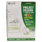 C-Line Specialty Project Folders, Letter Size, Clear, 25/Box CLI62627
