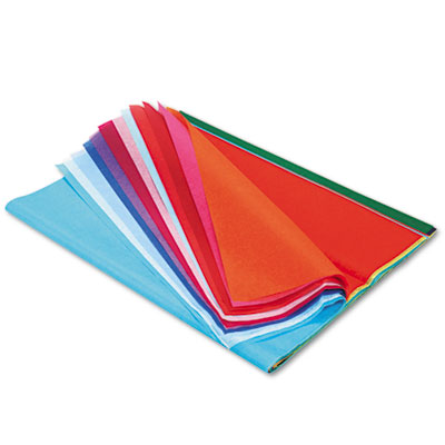 Pacon Spectra Art Tissue, 10 lbs., 20 x 30, 20 Assorted Colors, 20 Sheets/Pack PAC58506