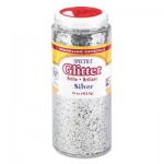 Pacon Spectra Glitter, .04 Hexagon Crystals, Silver, 16 oz Shaker-Top Jar PAC91710