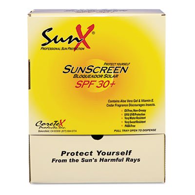 SPF30 Sunscreen, Single Dose Pouch, 100/Box PFYCT91664