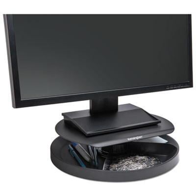 Kensington K52787WW Spin2 Monitor Stand with SmartFit, 12.6" x 12.6" x 2.25" to 3.5", Black, Supports
