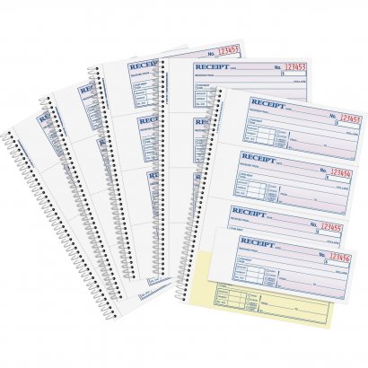 Adams Spiral 2-part Money/Rent Receipt Book SC1182PK