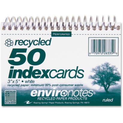 Spiralbound Ruled Index Cards 28335