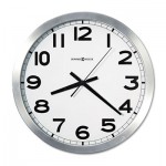 Howard Miller Spokane Wall Clock, 15.75" Overall Diameter, Silver Case, 1 AA (sold separately) MIL625450