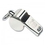 Champion Sports Sports Whistle, Medium Weight, Metal, Silver CSI501