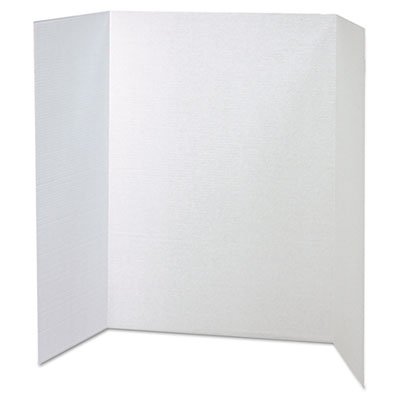 Pacon Spotlight Corrugated Presentation Display Boards, 48 x 36, White, 4/Carton PAC37634