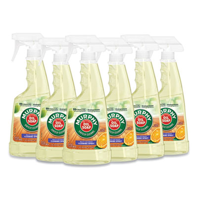 Murphy Oil Soap Spray Formula, All-Purpose, Orange, 22 oz Spray Bottle, 9/Carton CPC01031