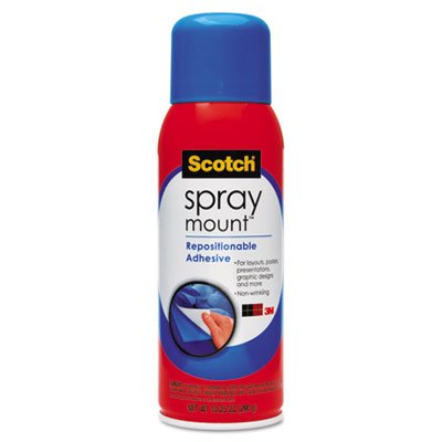 Scotch Spray Mount Artist's Adhesive, 10.25 oz, Repositionable Aerosol MMM6065