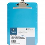 Business Source Spring Clip Plastic Clipboard 01863
