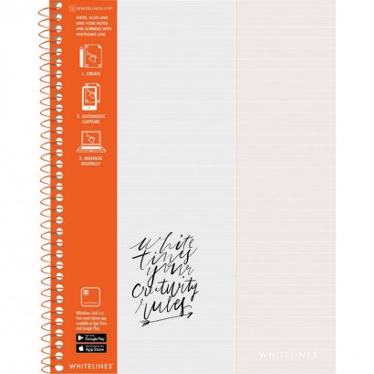 Roaring Spring Spring Whitelines Wirebound Notebook - Letter 17000