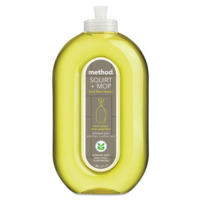 Method Squirt + Mop Hard Floor Cleaner, 25 oz Spray Bottle, Lemon Ginger Scent MTH00563