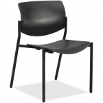 Lorell Stack Chairs with Molded Plastic Seat & Back - 2/CT 83113