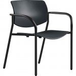 Lorell Stack Chairs with Plastic Seat & Back 99969