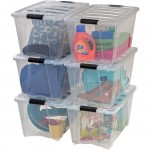 Iris Stackable Clear Storage Boxes 100245