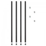 ALESW59PO36BL Stackable Posts For Wire Shelving, 36 "High, Black, 4/Pack ALESW59PO36BL