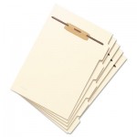 Smead Stackable Side Tab Letter Size Folder Dividers with Fastener, 1/2", 10 Sets/Pack SMD35605
