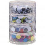 ChenilleKraft Stacking Jar Wiggle Eyes 3409