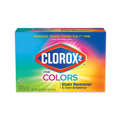 Clorox 2 Stain Remover and Color Booster Powder, Original, 49.2 oz Box, 4/Carton CLO03098