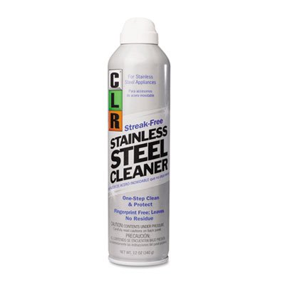 Stainless Steel Cleaner, Citrus, 12oz Can, 6/Carton JELCSS12