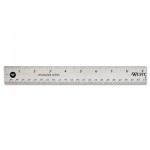 Westcott Stainless Steel Office Ruler With Non Slip Cork Base, 18 ACM10417