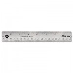 Westcott Stainless Steel Office Ruler With Non Slip Cork Base, 15 ACM10416