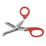 Westcott Stainless Steel Office Snips, 7" Long, 1.75" Cut Length, Red Offset Handle ACM10098