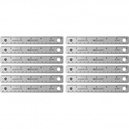 Westcott Stainless Steel Rulers 10414BX