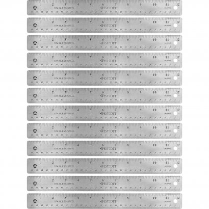 Westcott Stainless Steel Rulers 10415BX