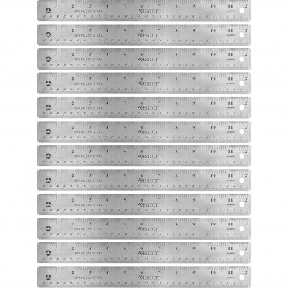 Westcott Stainless Steel Rulers 10415BX