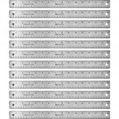 Westcott Stainless Steel Rulers 10416BX