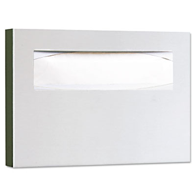 Bobrick BOB 221 Stainless Steel Toilet Seat Cover Dispenser, 15 3/4 x 2 x 11, Satin Finish BOB221