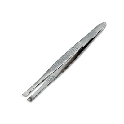 FAE-6019 Stainless Steel Tweezer, 3", One Pair FAO6019