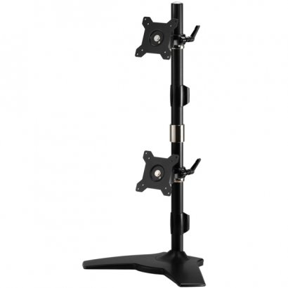 Stand Based Vertical Dual Monitor Mount. Up to 24", 26.4lb monitors AMR2SV