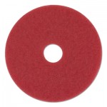 PAD 4012 RED Standard 12" Diameter Buffing Floor Pads, Red, 5/Carton BWK4012RED