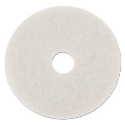 PAD 4014 WHI Standard 14-Inch Diameter Polishing Floor Pads, White, 5/Carton BWK4014WHI