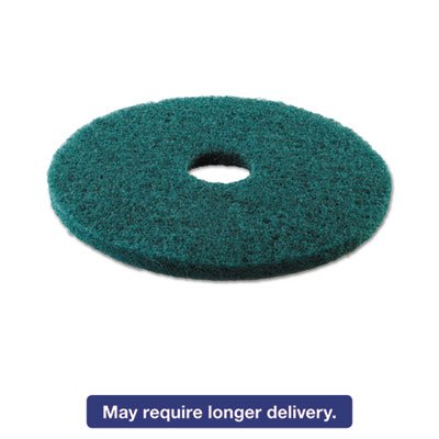 PAD 4016 GRE Standard 16-Inch Diameter Heavy-Duty Scrubbing Floor Pads, Green BWK4016GRE