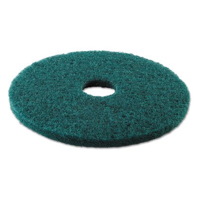 PAD 4017 GRE Standard 17-Inch Diameter Heavy-Duty Scrubbing Floor Pads, Green BWK4017GRE