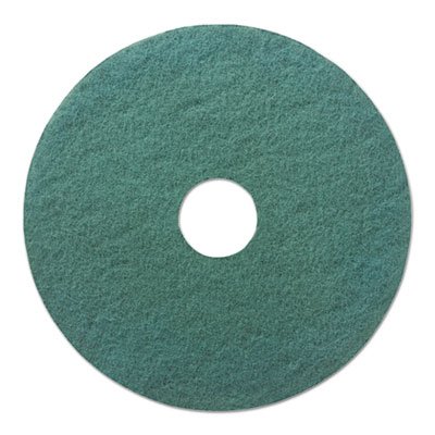 PAD 4018 GRE Standard 18-Inch Diameter Heavy-Duty Scrubbing Floor Pads, Green, 5/Carton BWK4018GRE